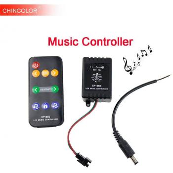 Controlador Musical RGB SP106E 9‑DC5‑12V con Cable y Regulación de Color para Tiras LED Digitales