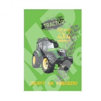 Desky na učení abecedy Traktor