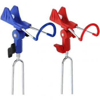 Par de Soportes Pesca Verde‑Azul