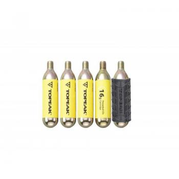 Topeak 5 Cartuchos CO2 16g con silicona