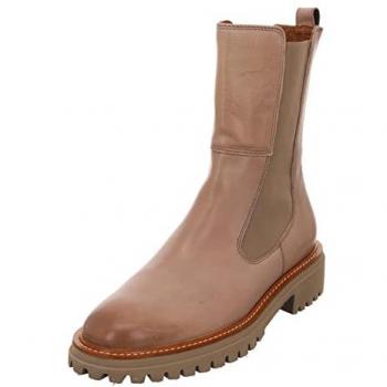 Paul Green Chelsea-Stiefel Beige-Braun Ungefüttert