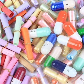 Mini Messages dans Enveloppes Capsules