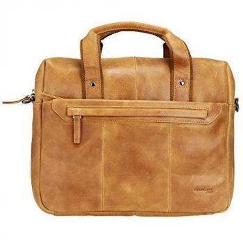 Greenland Nature Light Leder Aktentasche 37 cm für Notebook und Tablet