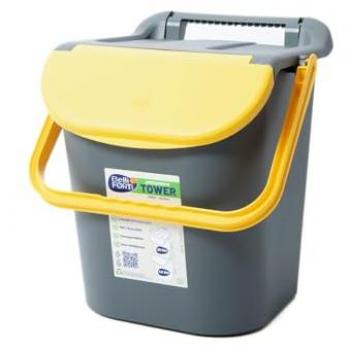 Pattumiera Belli e Forti Tower Bin 30 lt Gialla