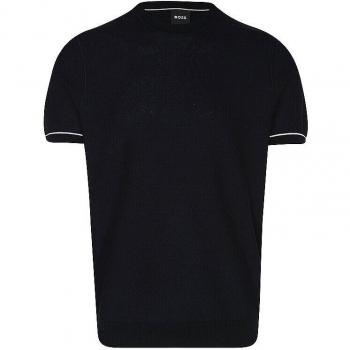 Boss Herren Feinstrick‑Tee H‑Jianfranco Dunkelblau XL (EAN 5053764240400)