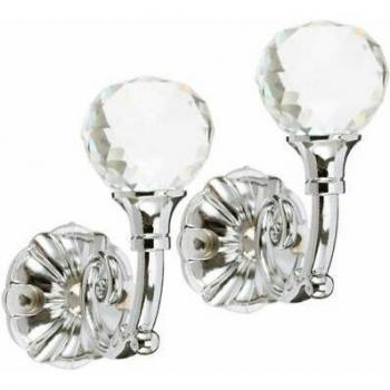 Royal FTFT Crystal Ball Wall Tie Hooks – Dual Tassel Set