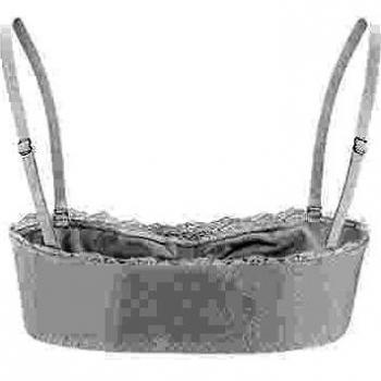 Living Crafts Weißes Bandeau-BH L