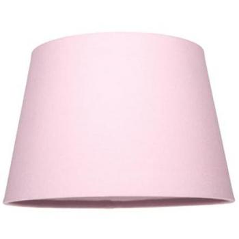 Elegant 10-Inch Pink Linen Drum Shade for Home Lighting