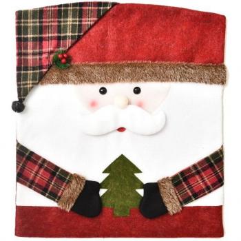 Funda extensible para respaldo de silla navideña