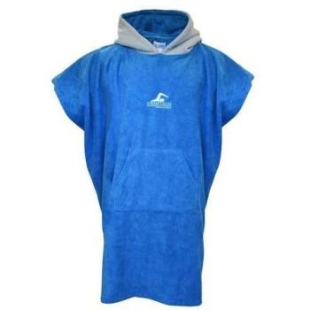 QuickDry Beach Poncho – Grey/Red