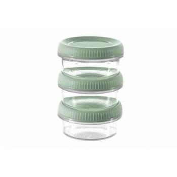 3-Piece Round Sauce Container Set