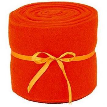 Filzband Orange aus reiner Schafwolle – Glorex, 7,5 × 7,5 × 5 cm