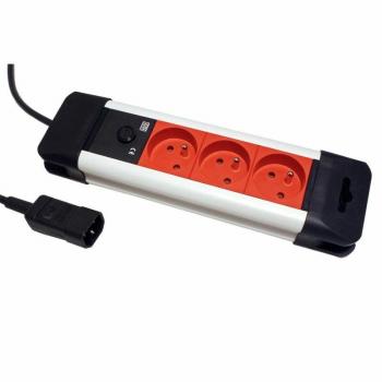 Multipresa 3 Vie 45° Bachmann IEC320 C14