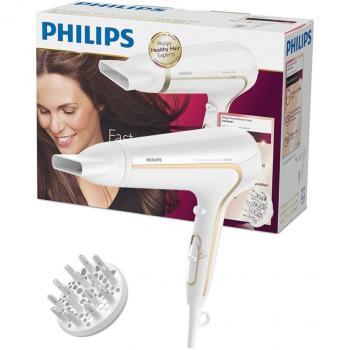 Philips Haartrockner DryCare Advanced 2200 W – ThermoProtect, HP8232/00, DC‑Antrieb, 2 Aufsätze