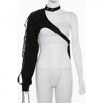Crop Top de Cordón Ultra Corto