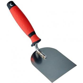 Truelle d’enduit 80 mm, manche bicompact en inox STUBAI