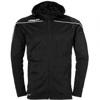Uhlsport Stream 22 Kindersportkapuzenjacke schwarz/weiß
