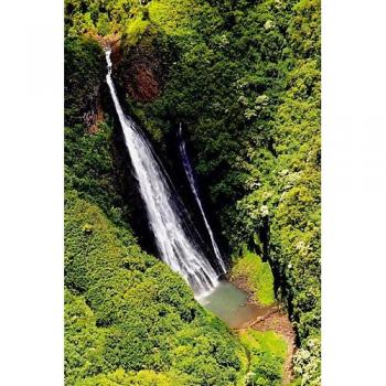 Calvendo: Jurassic Park Wasserfall‑Leinwand 50x75 cm – Wandbild im Keilrahmen