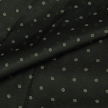 Gasa Transparente con Mini Lunares Negros y Blancos – SOZ152