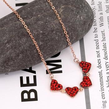 Amor Doble Cara Collar 925 Plata y Trébol