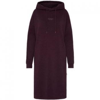 Langarm-Sweatkleid aus 100% Baumwolle