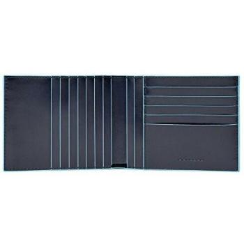 Piquadro Blue Square Kleingeldbörse, 0.43 Liter, Blau (Blu Notte)
