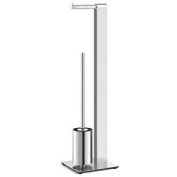 Distributeur de papier toilette en inox poli brillant Atore 18x72,6x20 cm