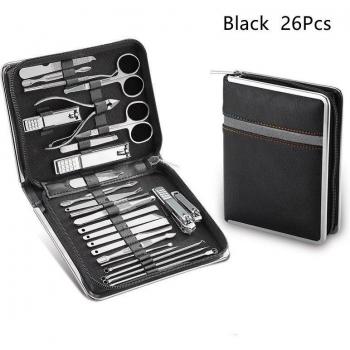 Complete Pedicure & Manicure Set: 11-26 Pcs Stainless Steel