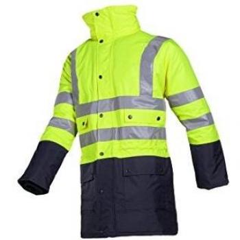 Parka Imperméable Jaune Fluo