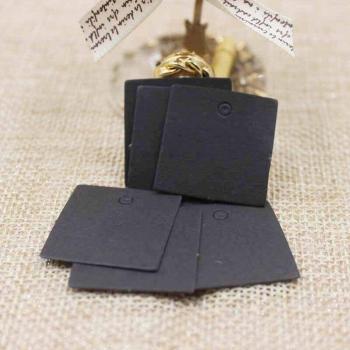 100pcs Small Square Kraft Paper Labels 2.5x2.5cm
