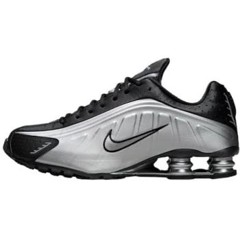 Calzature Nike SHOX R4 Bassa Nero/Argento