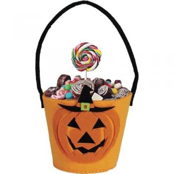 Fieltro Calabaza Mini Cubo 12x10