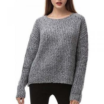 Damen-Strickpulli Woolen Bloom – Oversize, kurz und locker