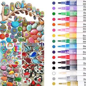 Acrylmarker Premium 16‑Farben – dauerhaft, wasserabweisend, für alle Oberflächen