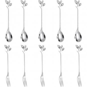 PureLeaf 10‑Piece Stainless Steel Kitchen Utensil Set