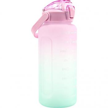 2000ML Water Bottle with Reminder Markings and Keak-Proof Design