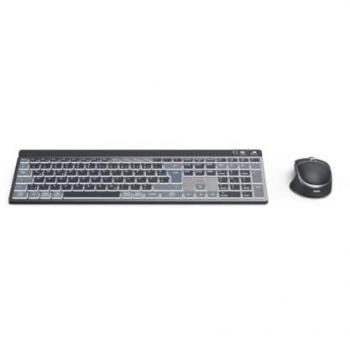 Hama WK-750 kabelloses Tastatur-Maus-Set grau mit Bluetooth
