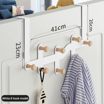 Stainless Steel Over-Door Clothes Hook for Kitchen and Bedroom