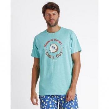 Camiseta Turquesa Cocos Aznar Innova para Hombre