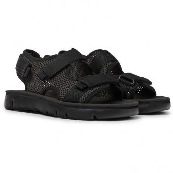 Oruga de Camper – Sandalia Transpirable para Mujer (Gris/Negro), Talla 36, Piel Lisa