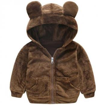Long Sleeve Hooded Baby Coat