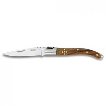 Faca Laguiole 6,5 cm Inox + Tampo de Madeira Natural – Mango Olive