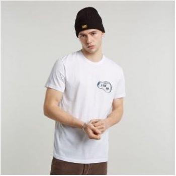 G‑Star Carabiner Tee – White, Short Sleeve, Men’s S