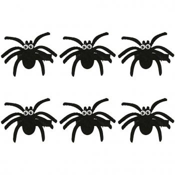 Clips de Halloween Araña Negra para el Cabello