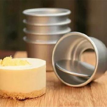 Petite poêle à cake rond 2,5 – fond détachable, kit complet 5 pièces