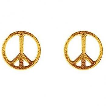 Pendientes Zury 2 pares símbolo paz dorado e infinito plata