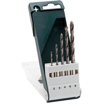 Bosch 2609255326: Juego de 5 Brocas para Madera (2‑6 mm) – Vástago Hexagonal