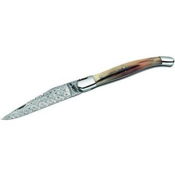 Fontenille Pataud, Traditionelles Laguiole Taschenmesser, Büffelhorn-Damast