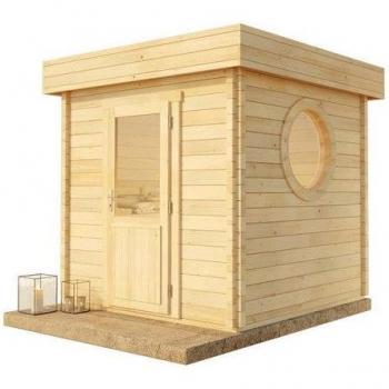 Sauna FINNTHERM Cubus-70 A 2x2m en bois lamellé-collé
