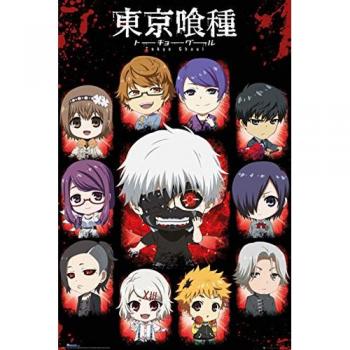 Poster Tokyo Ghoul Personajes Chibi 61 X 91,5 Cm